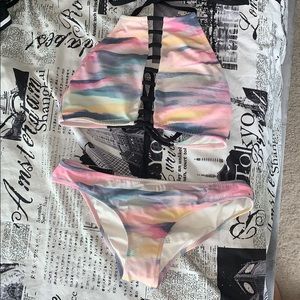 rainbow bikini set